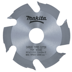 Fresa per scanalature metallo duro (HM) 6 denti 100/22 mm