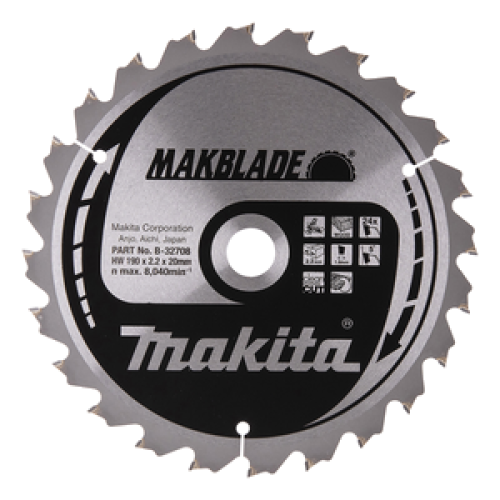 MAKBLADE lama per sega circolare 190/20 per troncatrice per tagli angolari
