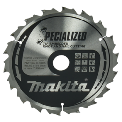 SPECIALIZED lama per sega circolare portatile con denti brasati 210/30