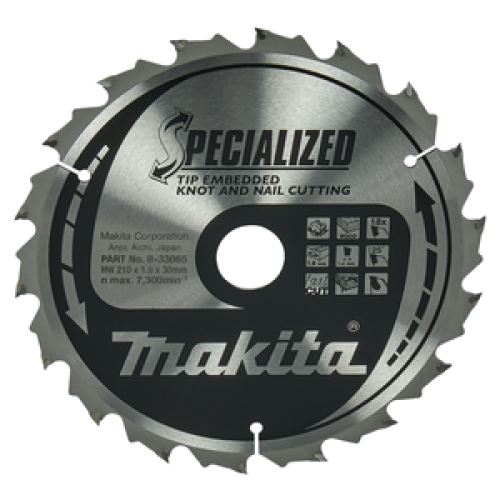 SPECIALIZED lama per sega circolare portatile con denti brasati 210/30
