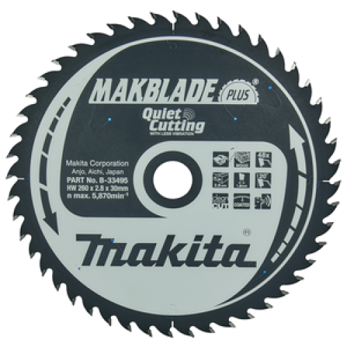 MAKBLADE+ lama circolare 260/30 per sega da banco