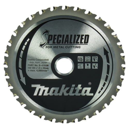 Lama SPECIALIZED 150/20 per troncatrici per metallo a batteria Lama SPECIALIZED 150/20 per troncatrici per metallo a batteria