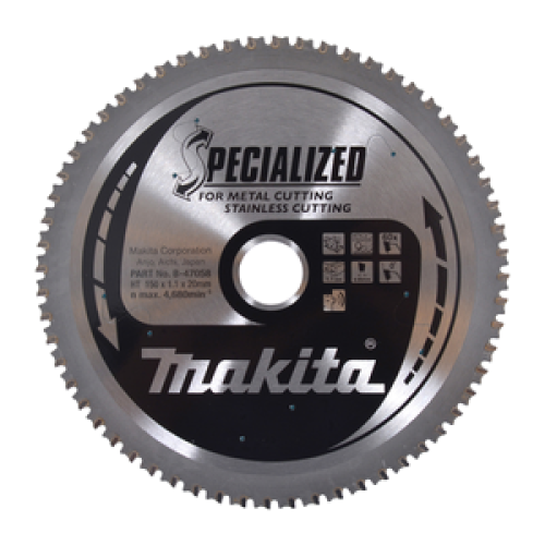 Lama SPECIALIZED 150/20 per troncatrici per metallo a batteria