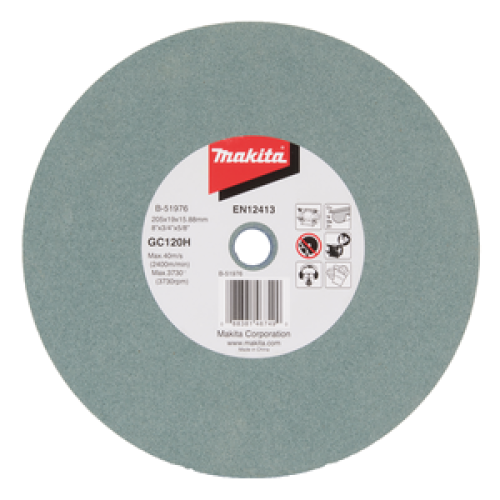 Mola per mola da banco doppia 205 x 19 x 15.88 • grana GC120H
