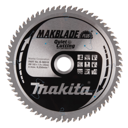 MAKBLADE+ disco circolare 165/20 per troncatrice a batteria MAKBLADE+ disco circolare 165/20 per troncatrice a batteria