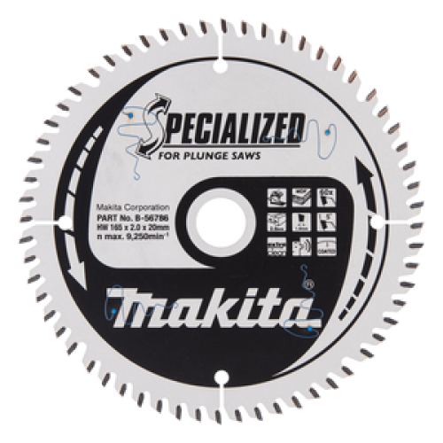 SPECIALIZED disco circolare per sega a immersione a batteria 165/20 SPECIALIZED disco circolare per sega a immersione a batteria 165/20