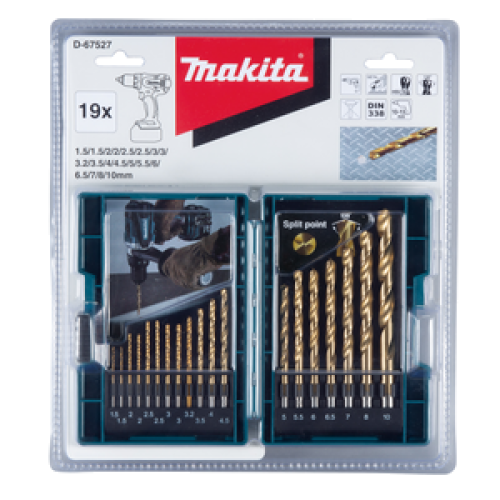Set punte per metallo con gambo tondo