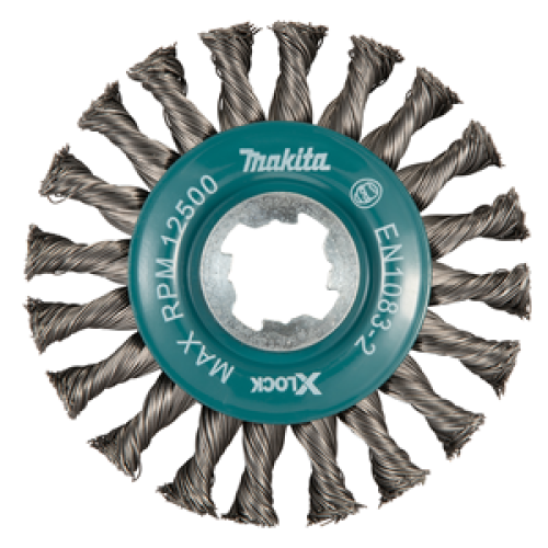 Spazzola conica in filo d'acciaio intrecciato X-LOCK Spazzola conica in filo d'acciaio intrecciato X-LOCK