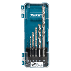 Set punte per metallo con gambo tondo