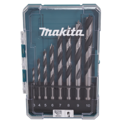 Set punte per legno con gambo tondo