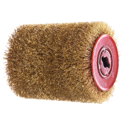 Spazzola a filo d'acciaio placcata in ottone 0,3 mm